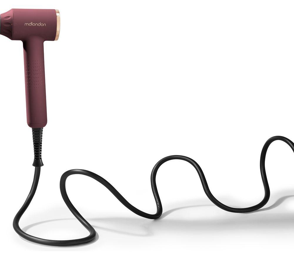 MDLONDON CURL 4-in-1 Right Angled Curling Wand - Berry image number 4 of 4
