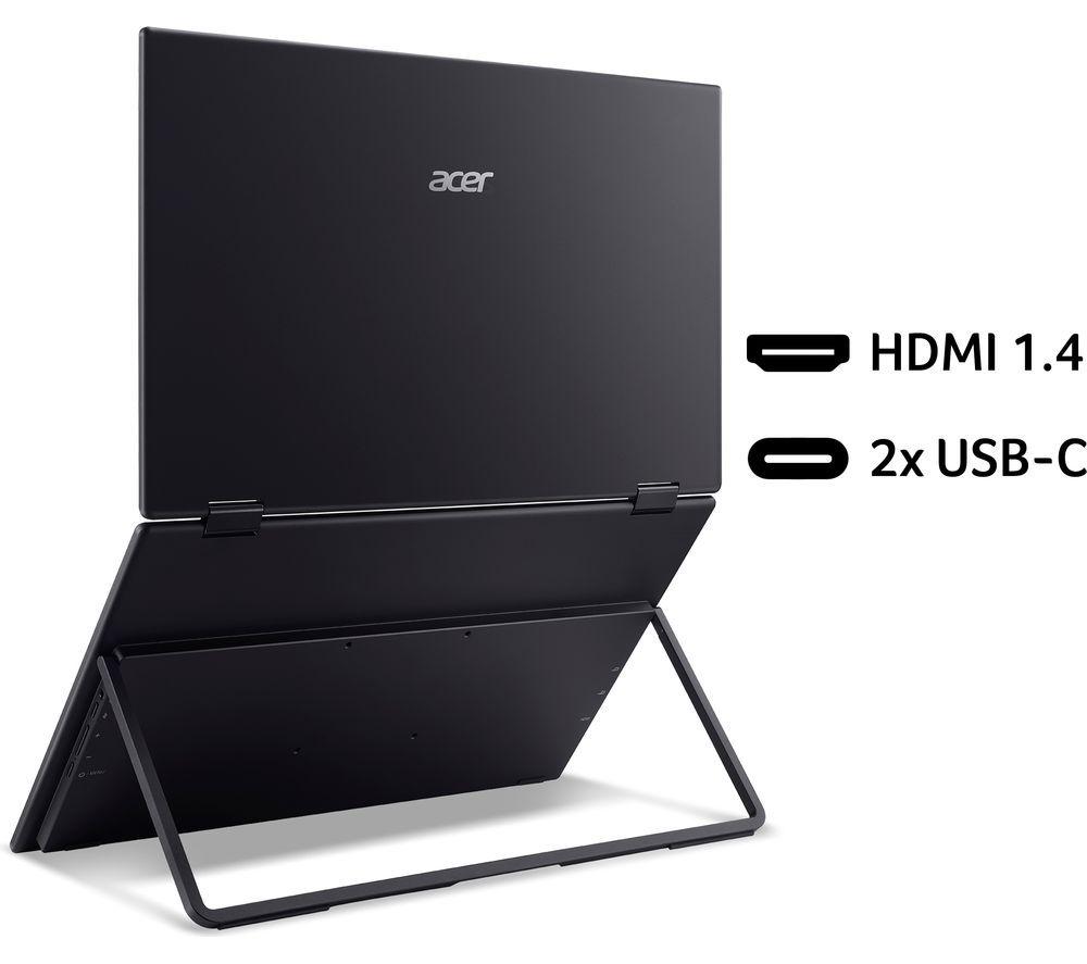 ACER PD163Q Dual Full HD 15.6" IPS LCD Portable Monitor - Silver image number 3 of 8