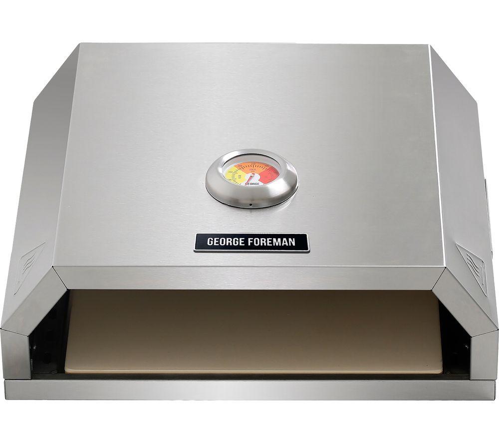 GEORGE FOREMAN BBQ Pizza Oven - Stainless Steel image number 2 of 13