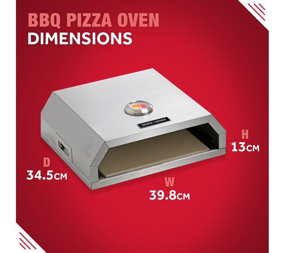 GEORGE FOREMAN BBQ Pizza Oven - Stainless Steel image number 4 of 13