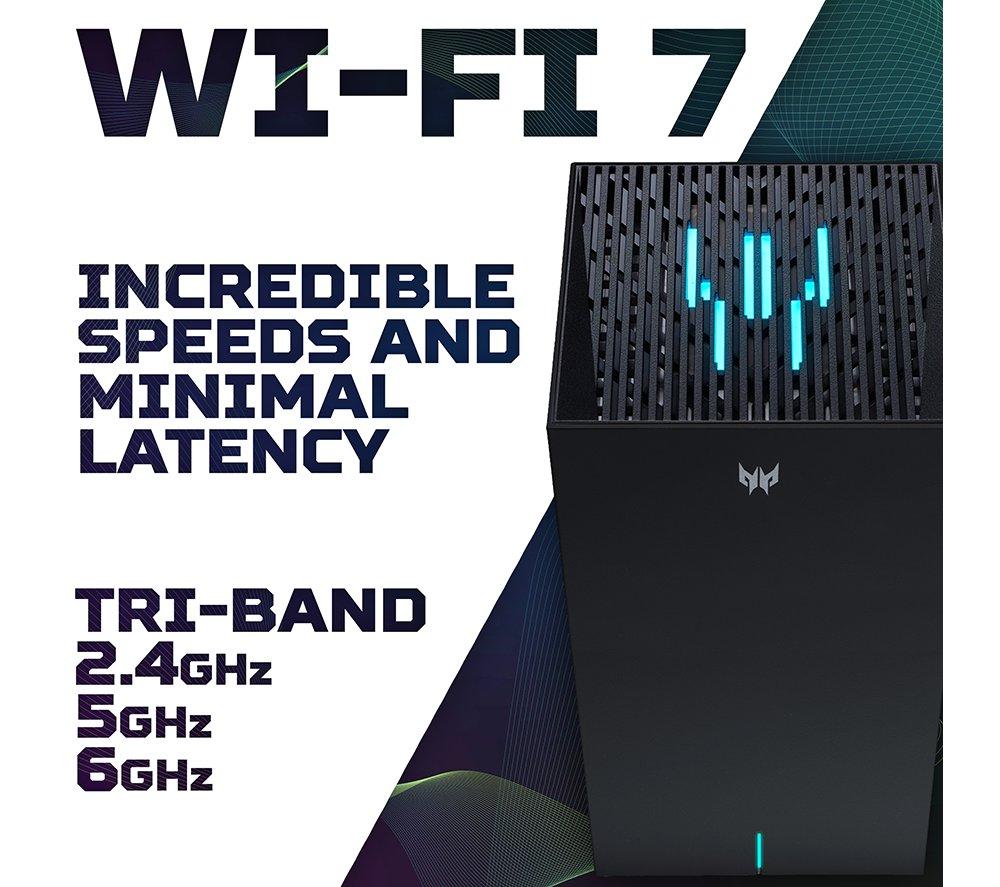 ACER Predator Connect X7 5G CPE WiFi Cable Router - BE9500, Tri-band image number 2 of 6