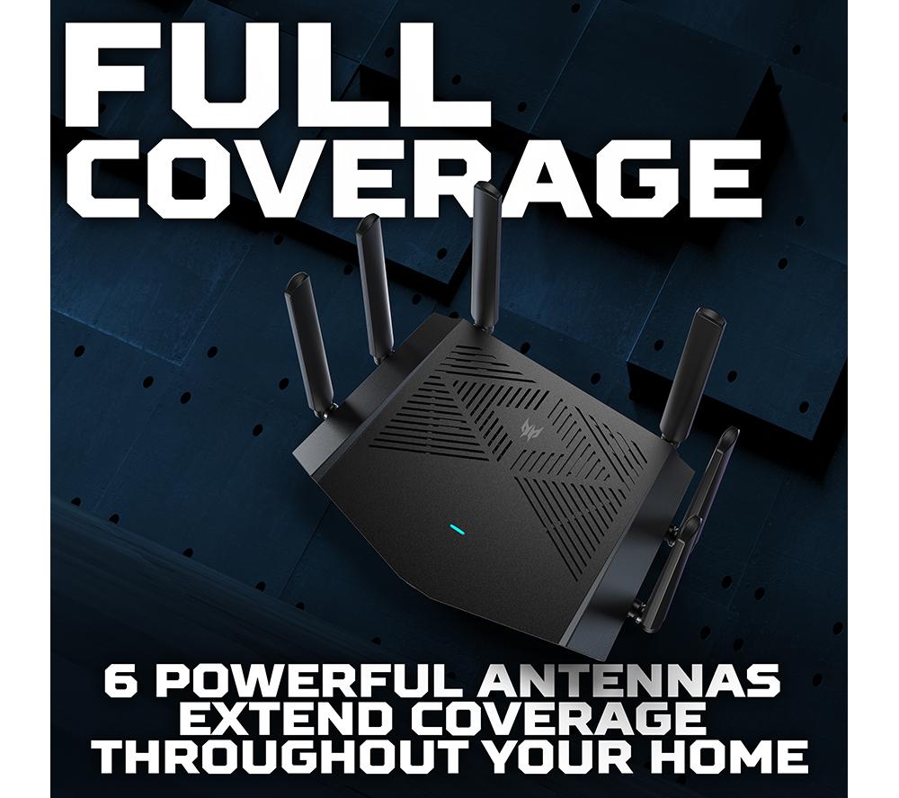 ACER Predator Connect W6x WiFi Cable Router - AX6000, Dual-band image number 6 of 7