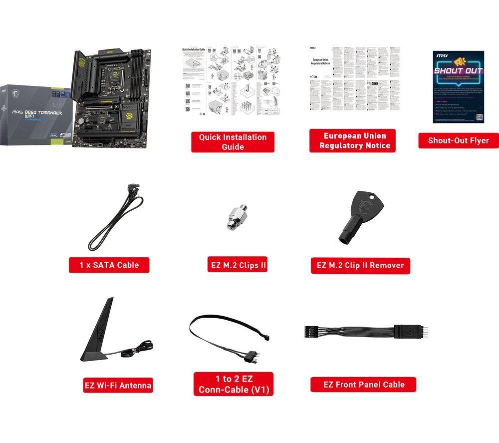 MSI MAG B860 TOMAHAWK WIFI LGA1851 Motherboard image number 7 of 8