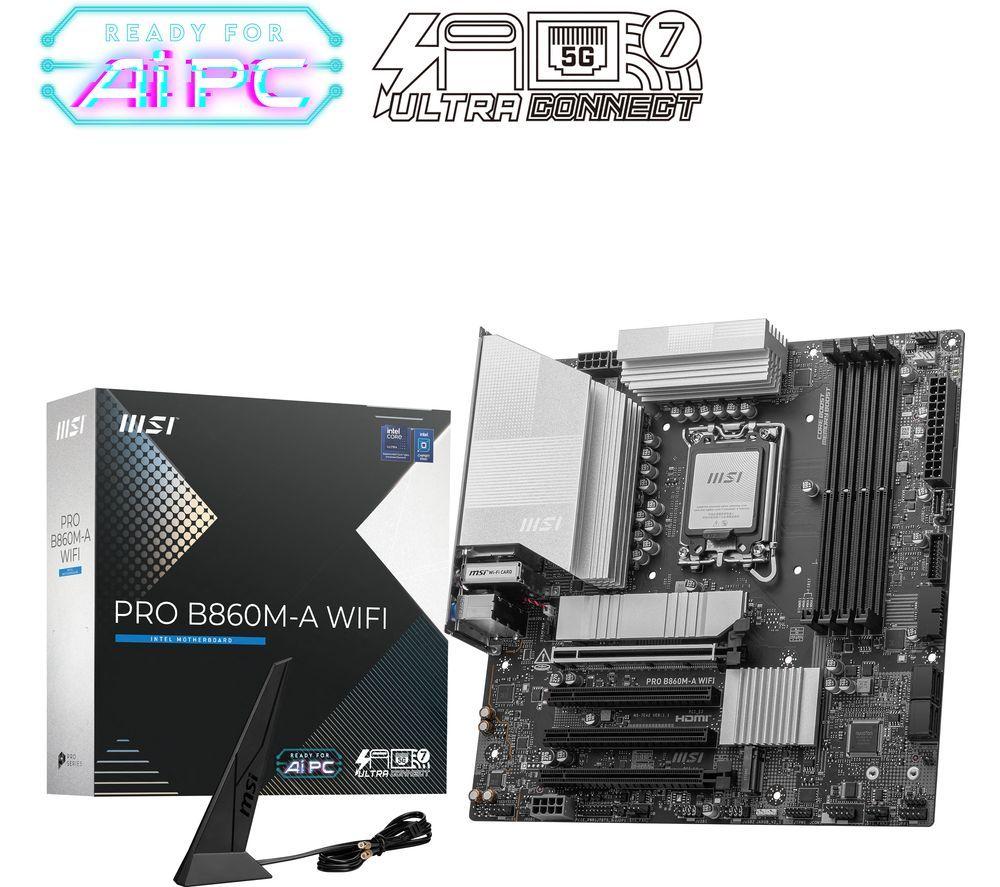 MSI PRO B860M-A WIFI DDR5 LGA1851 Motherboard image number 5 of 7