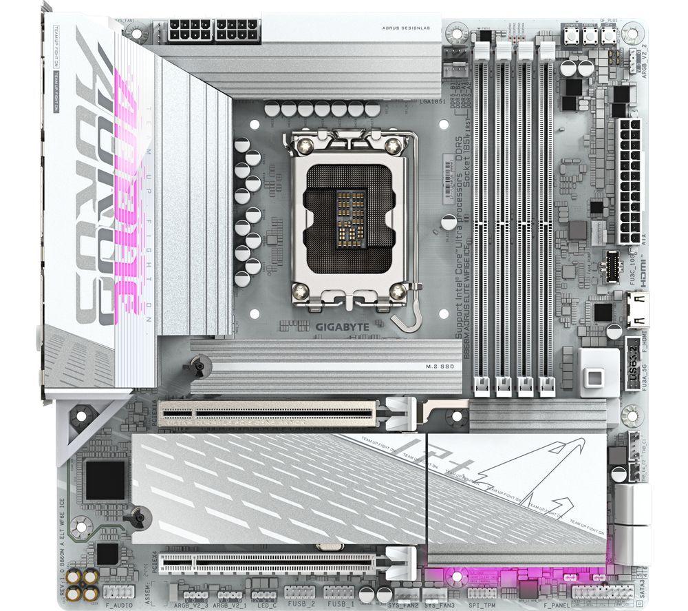 GIGABYTE Aorus Elite WiFi6E Ice B860M LGA1851 Motherboard