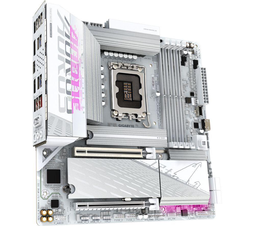 GIGABYTE Aorus Elite WiFi6E Ice B860M LGA1851 Motherboard image number 5 of 5
