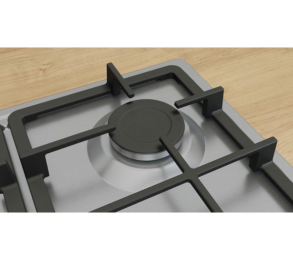 BOSCH Series 4 PGP6B5K90 60 cm Gas Hob - Stainless Steel image number 4 of 8