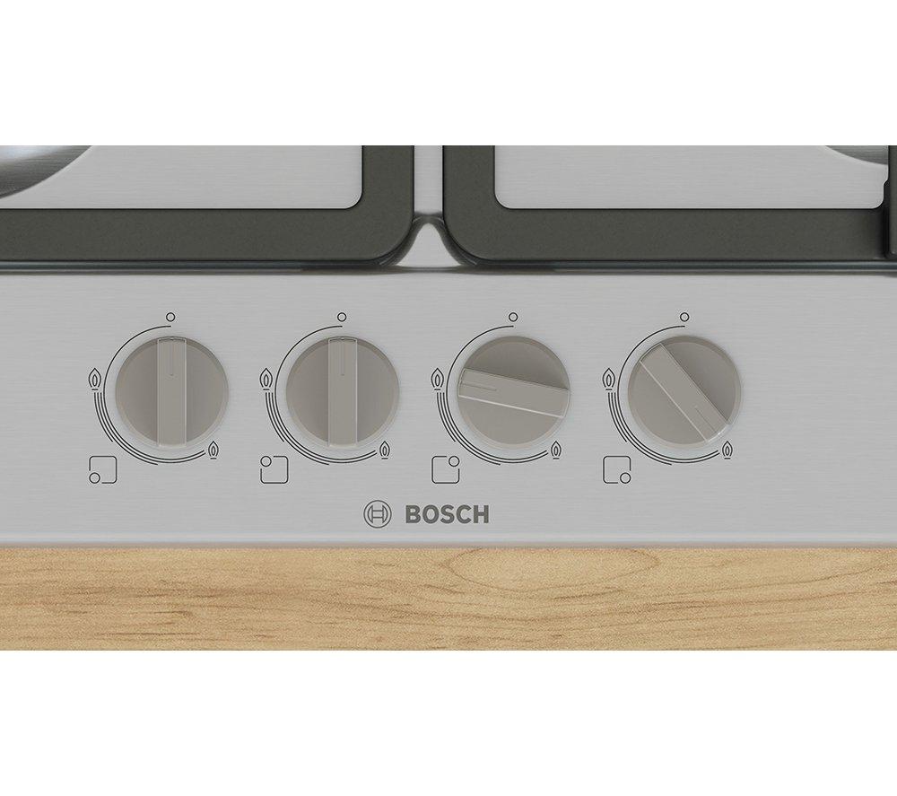 BOSCH Series 4 PGP6B5K90 60 cm Gas Hob - Stainless Steel image number 6 of 8