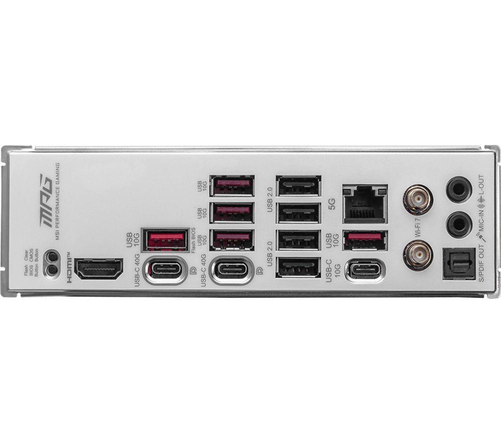MSI MPG X870E Edge TI WIFI AM5 Motherboard image number 4 of 4