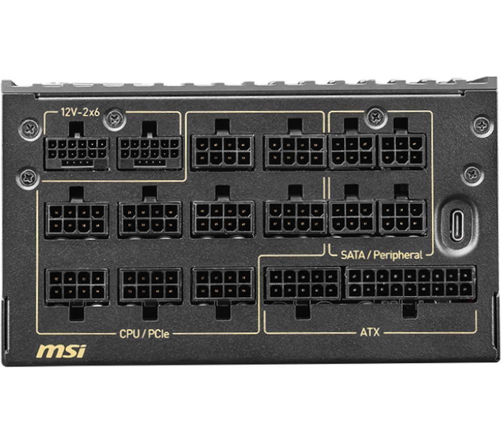 MSI MEG Ai1600T PCIE5 Modular ATX PSU - 1600 W image number 2 of 4