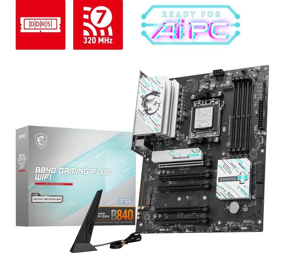 MSI B840 Gaming Plus WiFi AMD Motherboard image number 4 of 5