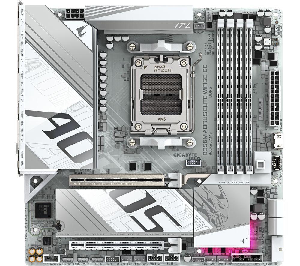 GIGABYTE Aorus Elite WiFi6E Ice B850M AM5 Motherboard