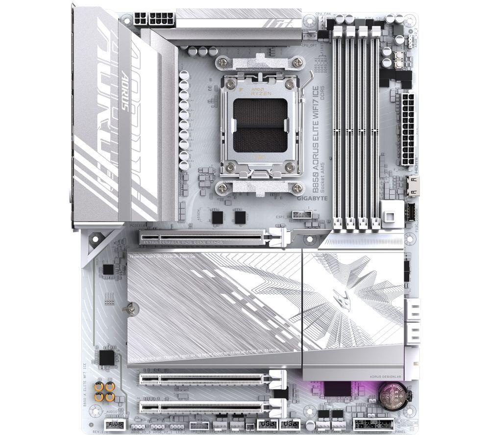 GIGABYTE Aorus Elite Wi-Fi7 ICE B850 AM5 Motherboard image number 3 of 5