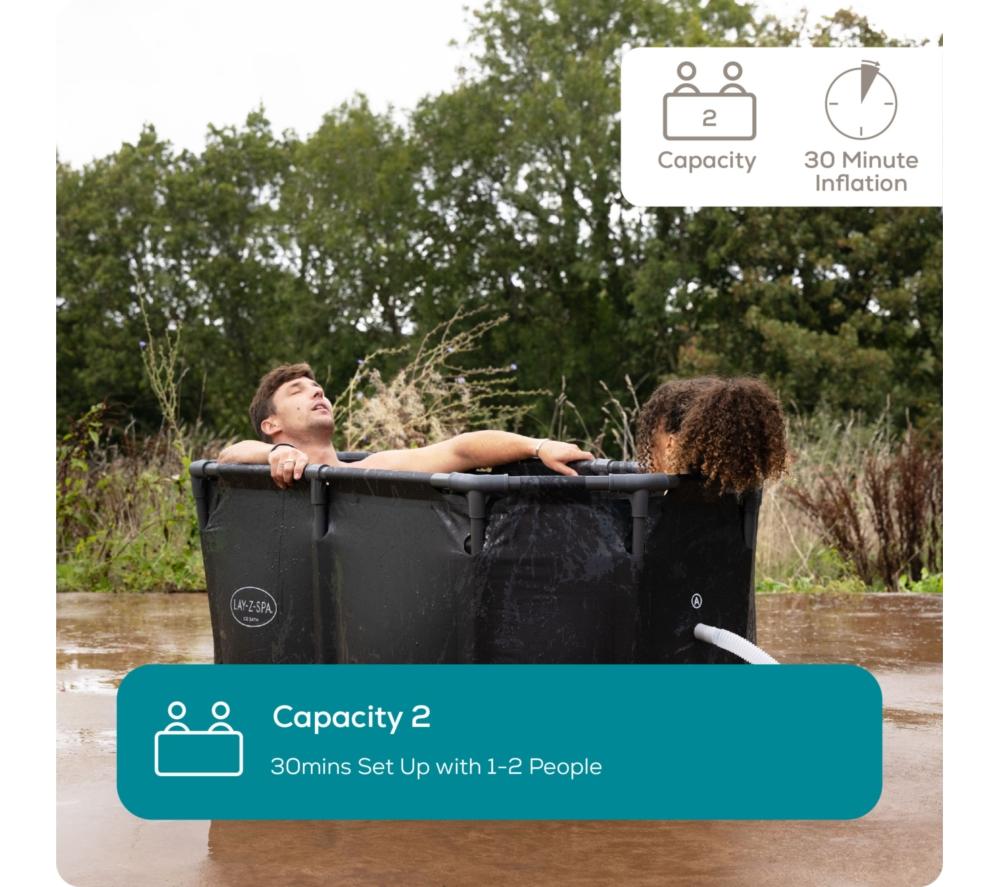 LAY-Z-SPA Glacial Dip Ice Bath Tub - Black image number 7 of 13
