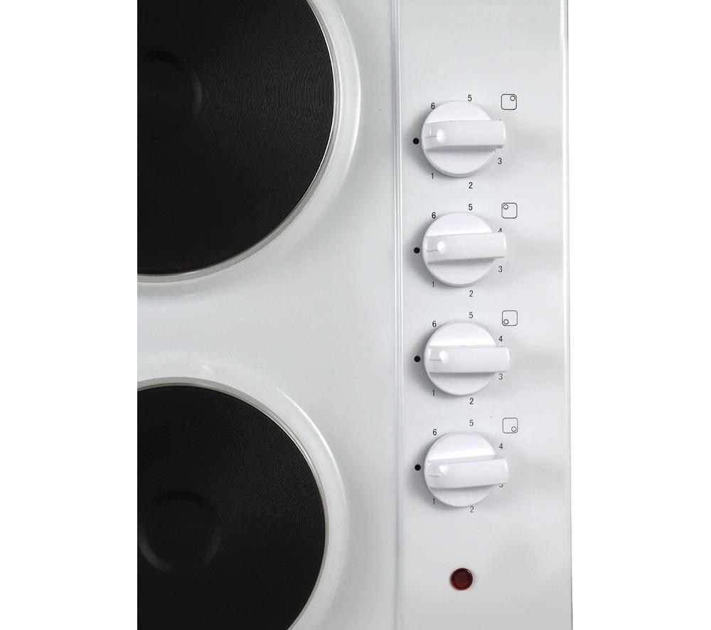 STATESMAN EH160WH 60 cm Electric Solid Plate Hob - White image number 5 of 5