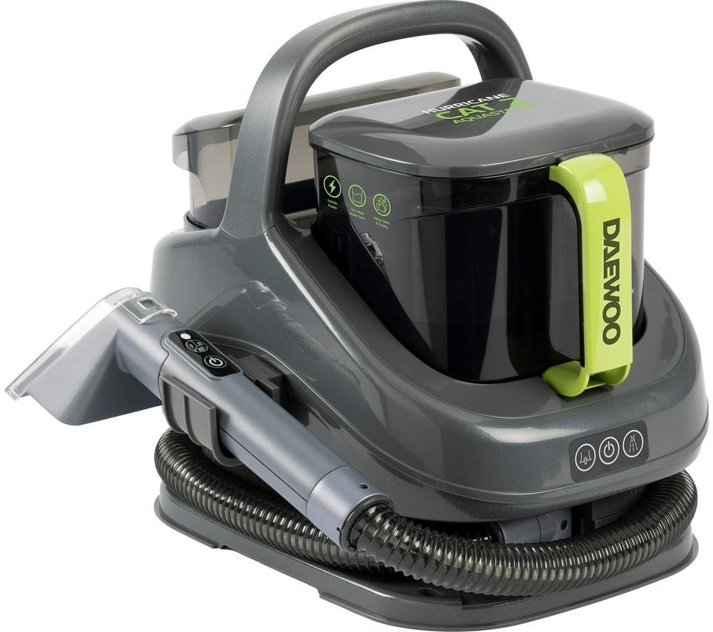 DAEWOO Hurricane Cat 2 Aquasteam FLR00192GE Upholstery and Carpet Spot Washer - Green & Grey image number 11 of 11