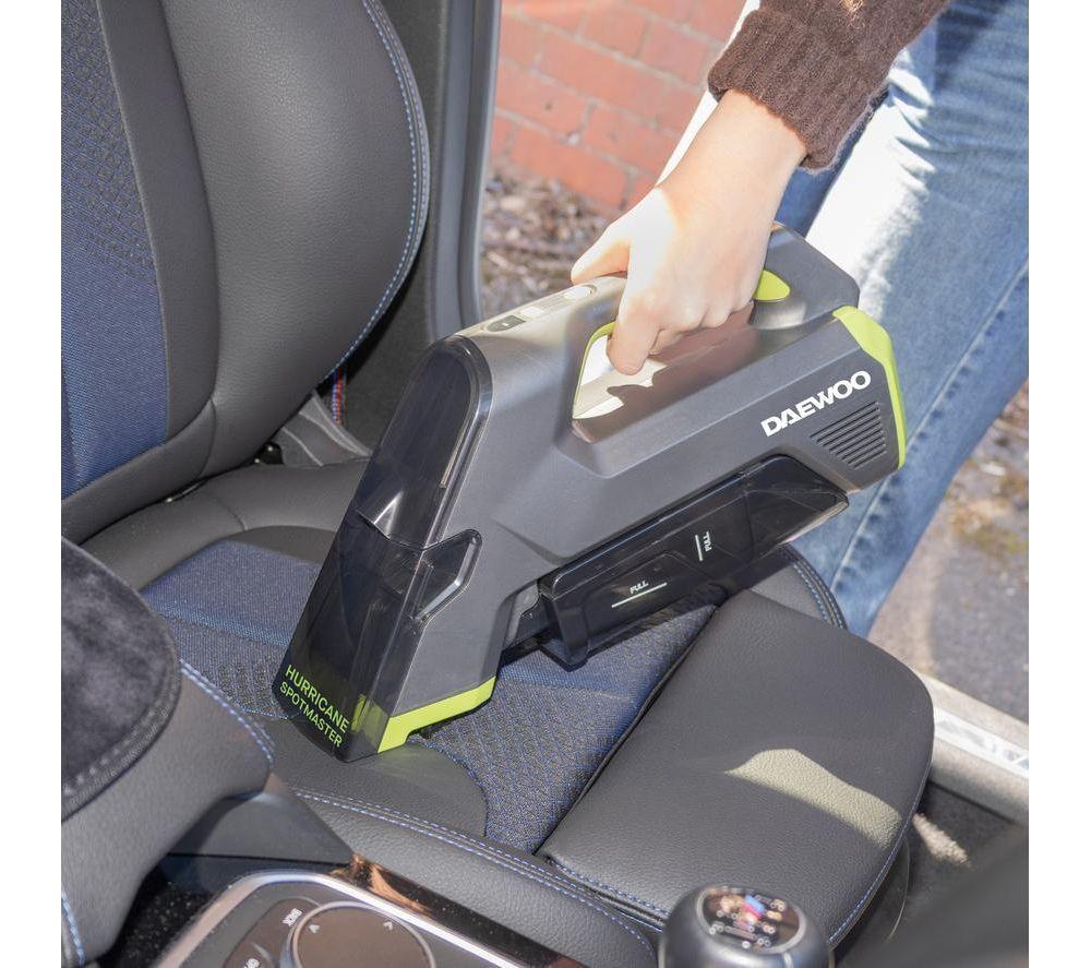 DAEWOO Hurricane Spotmaster Handheld Cordless Vacuum Cleaner - Green & Grey image number 4 of 10