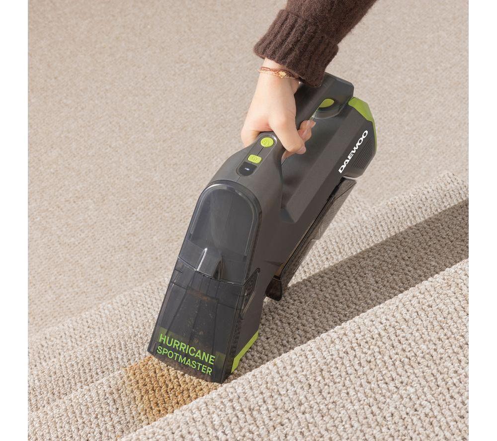 DAEWOO Hurricane Spotmaster Handheld Cordless Vacuum Cleaner - Green & Grey image number 8 of 10