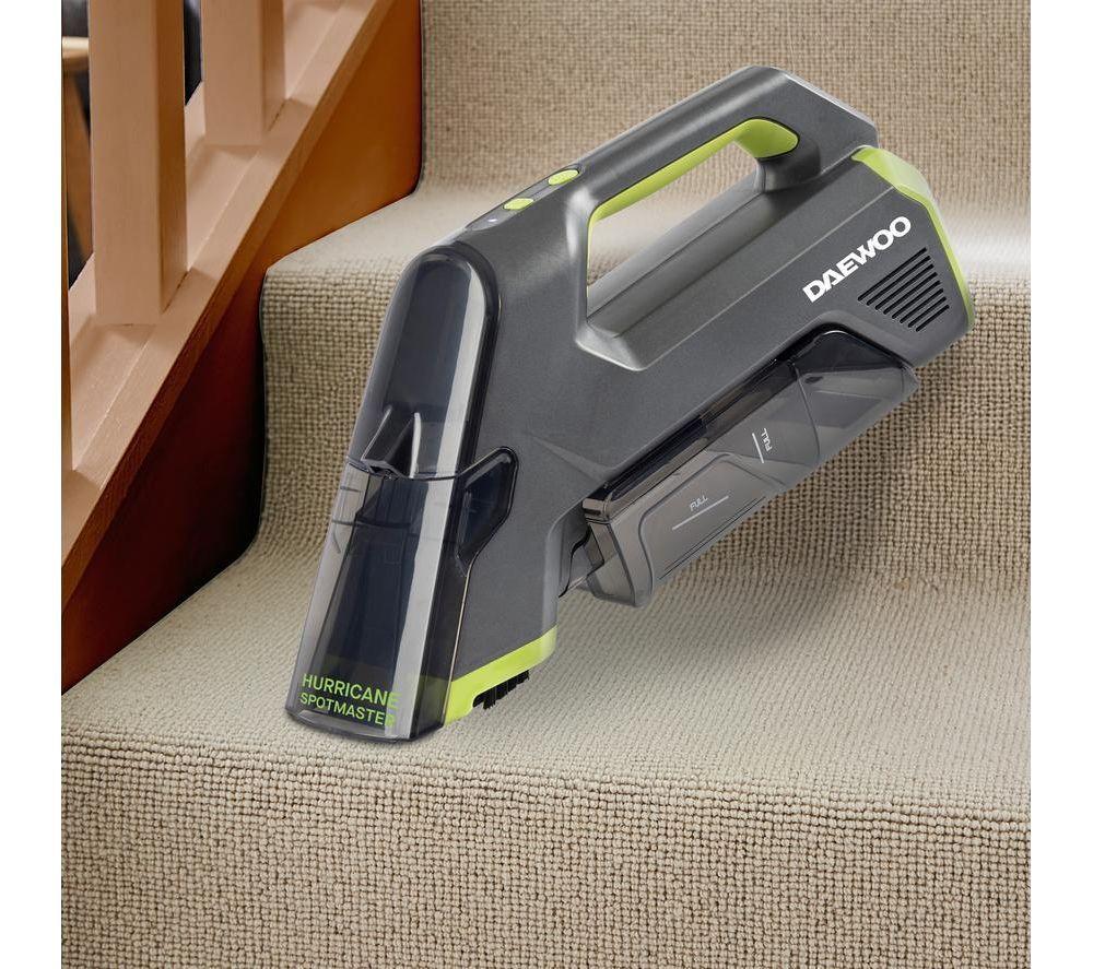 DAEWOO Hurricane Spotmaster Handheld Cordless Vacuum Cleaner - Green & Grey image number 9 of 10