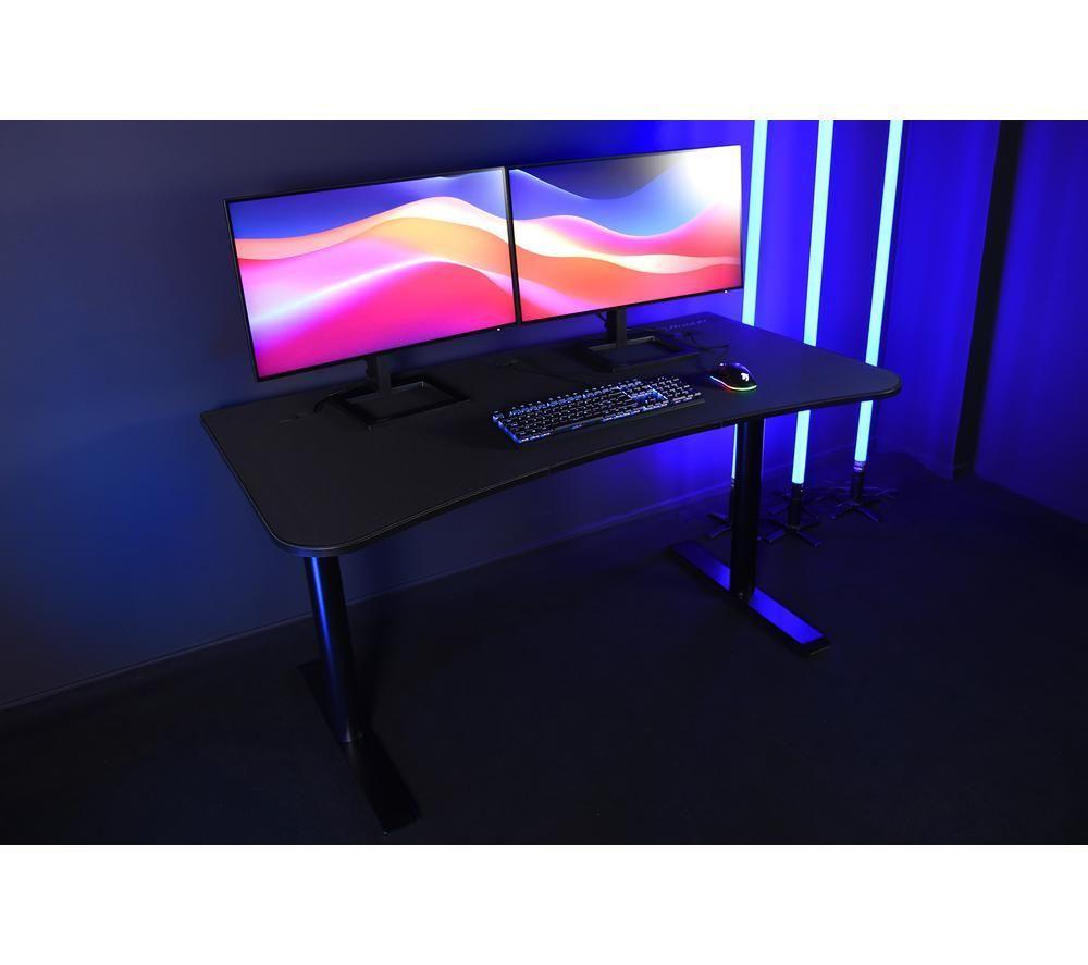AROZZI Arena Medium Gaming Desk - Pure Black image number 5 of 9