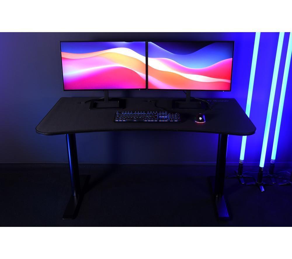 AROZZI Arena Medium Gaming Desk - Pure Black image number 6 of 9