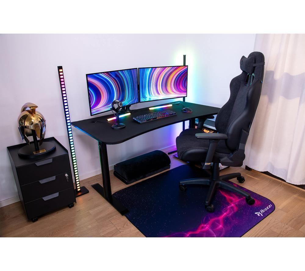 AROZZI Arena Medium Gaming Desk - Pure Black image number 8 of 9