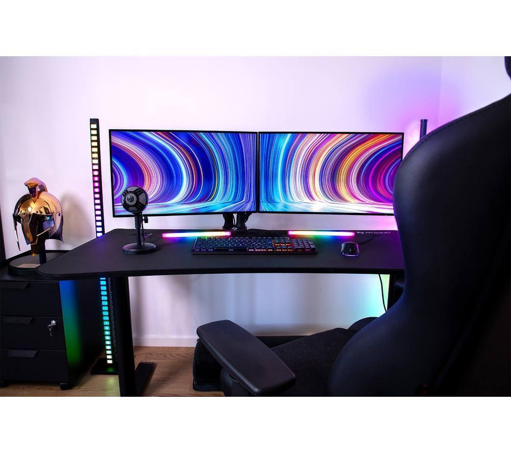 AROZZI Arena Medium Gaming Desk - Pure Black image number 9 of 9