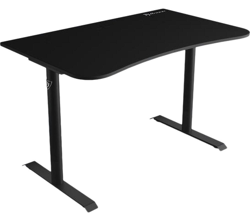 AROZZI Arena Small Gaming Desk - Pure Black image number 2 of 9