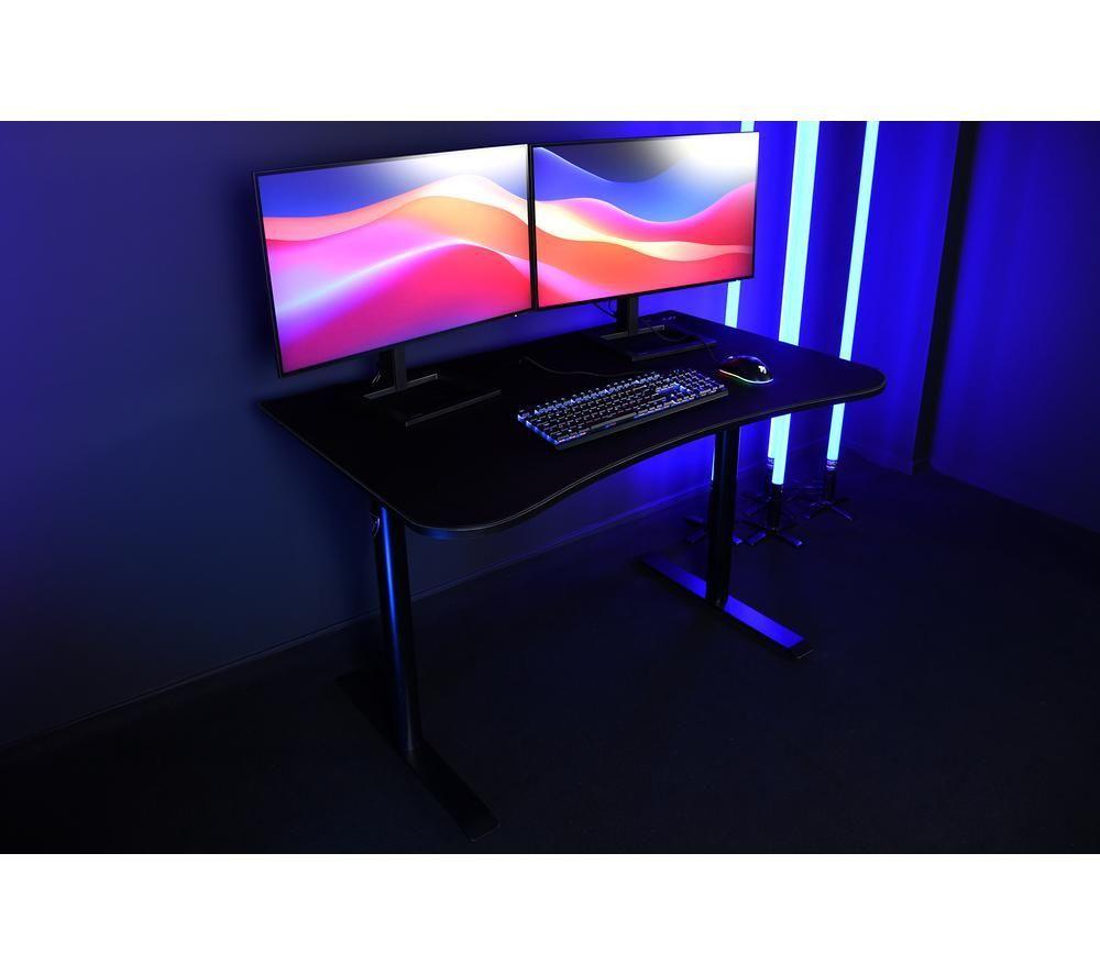 Buy AROZZI Arena Small Gaming Desk Pure Black Currys