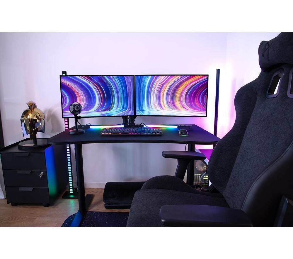 AROZZI Arena Small Gaming Desk - Pure Black image number 9 of 9