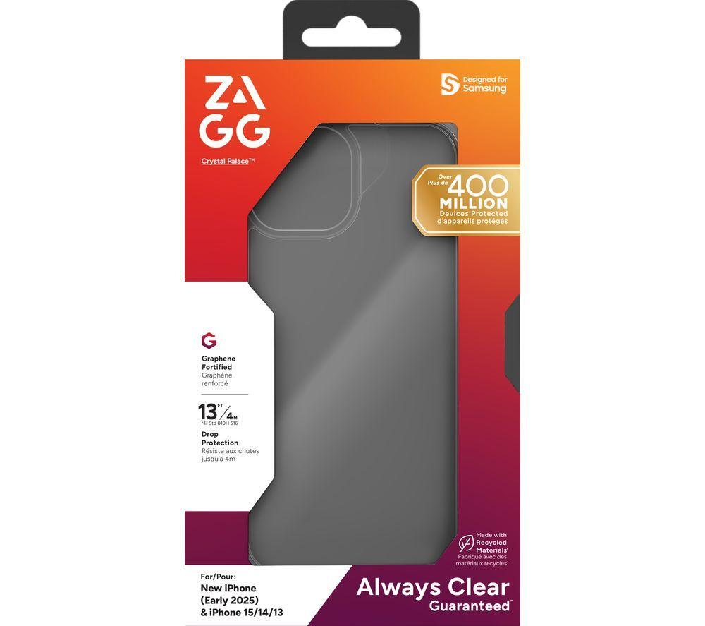 ZAGG Crystal Palace iPhone 17e / 16e / 15 / 14 / 13 Case - Clear image number 4 of 4