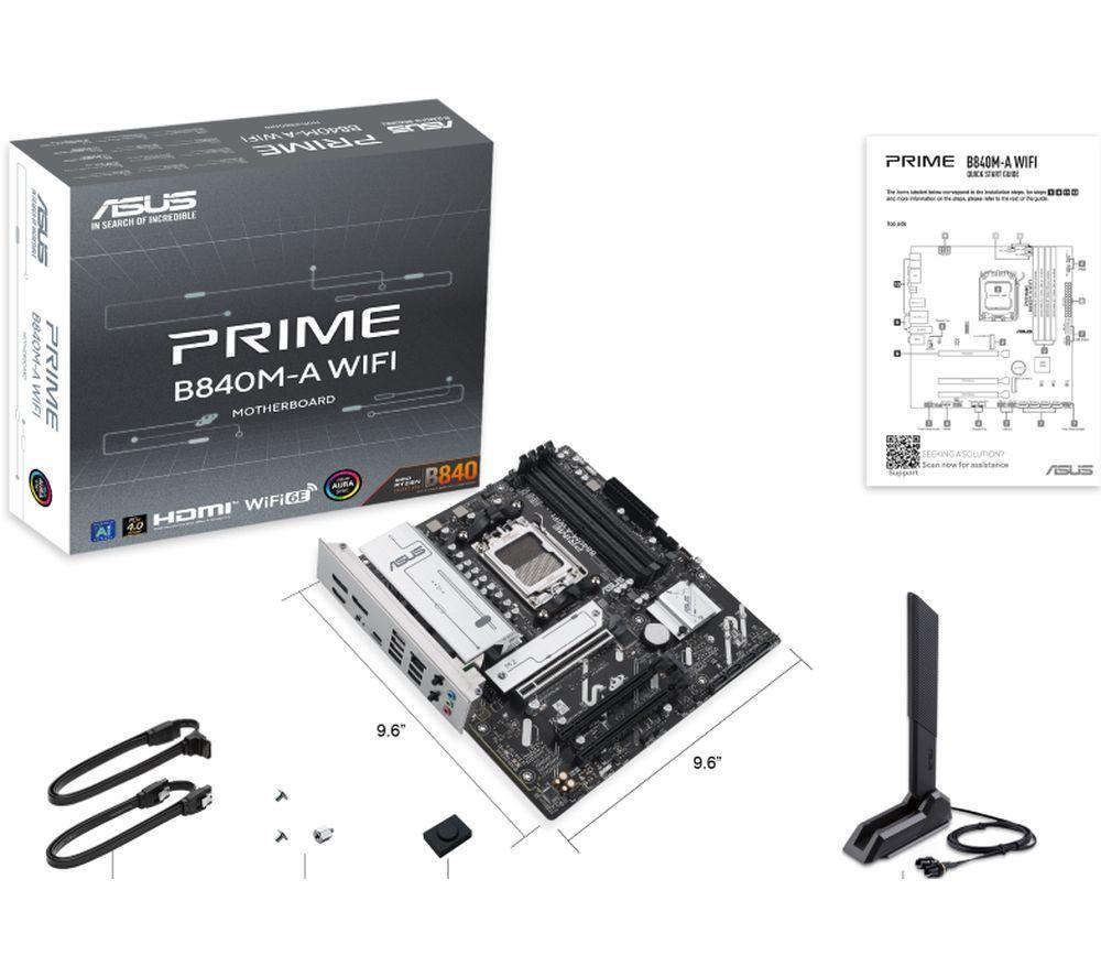 ASUS PRIME B840M-A WiFi AMD AM5 Motherboard image number 6 of 7