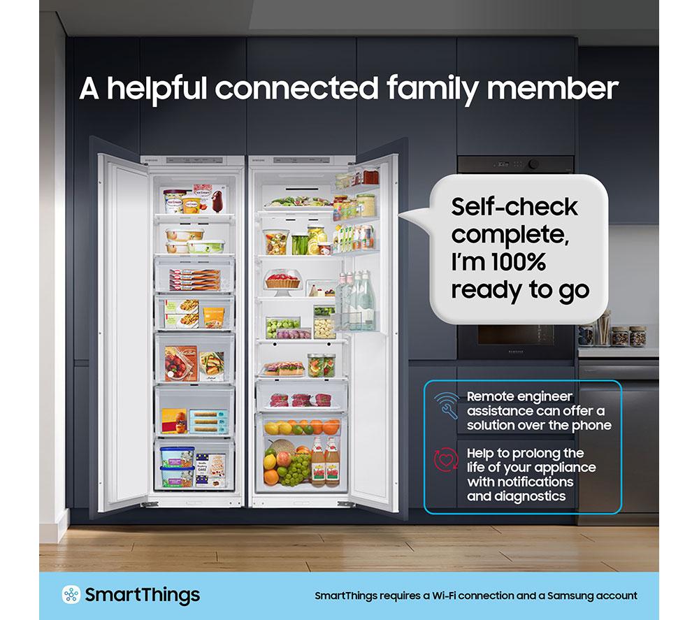 SAMSUNG Series 7 SpaceMax BRB80F26ADS0EU Integrated Smart 70/30 Fridge Freezer - Sliding Hinge image number 8 of 10
