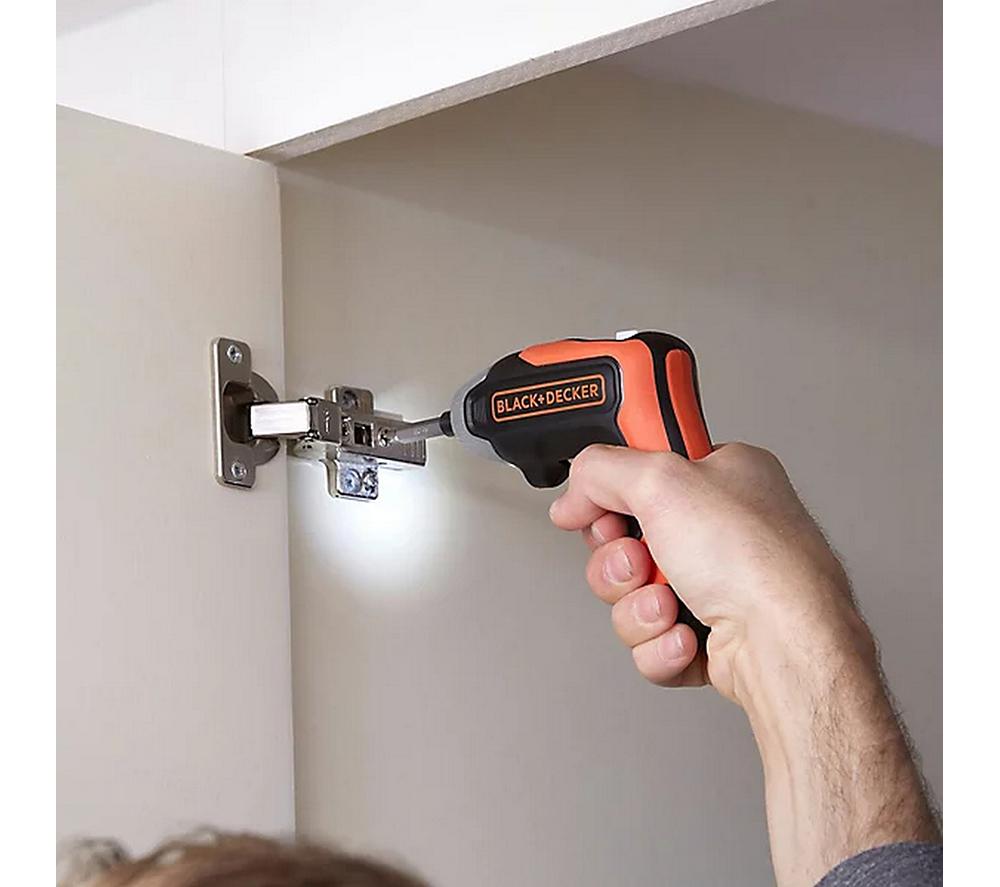 BLACK+DECKER Rapid 3.6 V Cordless Screwdriver - Orange & Black image number 6 of 6