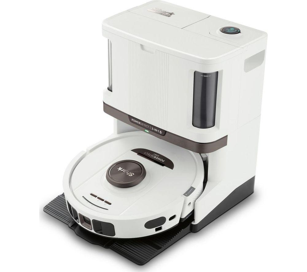 SHARK PowerDetect NeverTouch Pro RV2800ZEUKWH 2-in-1 Robot Vacuum Cleaner - White image number 2 of 14