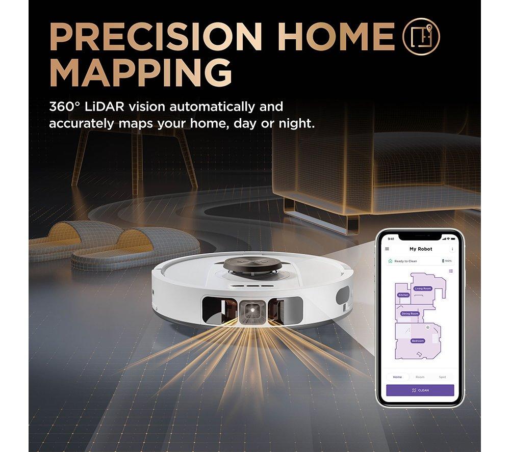 SHARK PowerDetect NeverTouch Pro RV2800ZEUKWH 2-in-1 Robot Vacuum Cleaner - White image number 11 of 14