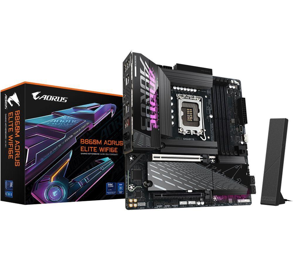 GIGABYTE Aorus Elite WiFi6E B860M LGA1851 Motherboard image number 2 of 5