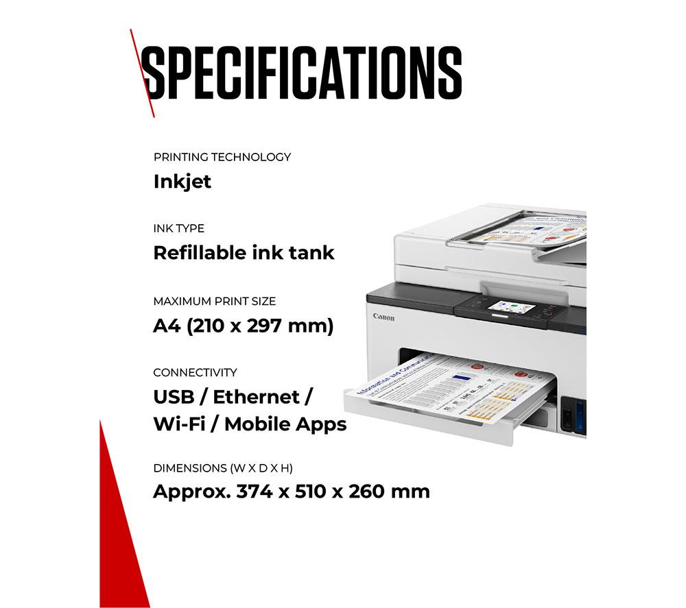 CANON MAXIFY GX2050 All-in-One Wireless Inkjet Printer with Fax image number 6 of 10