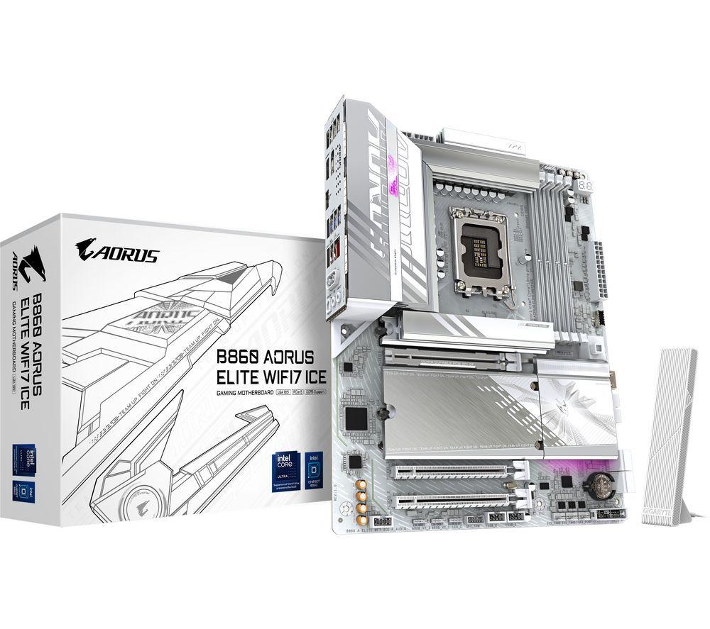 GIGABYTE Aorus Elite Wi-Fi7 ICE B860 LGA1851 Motherboard image number 2 of 5