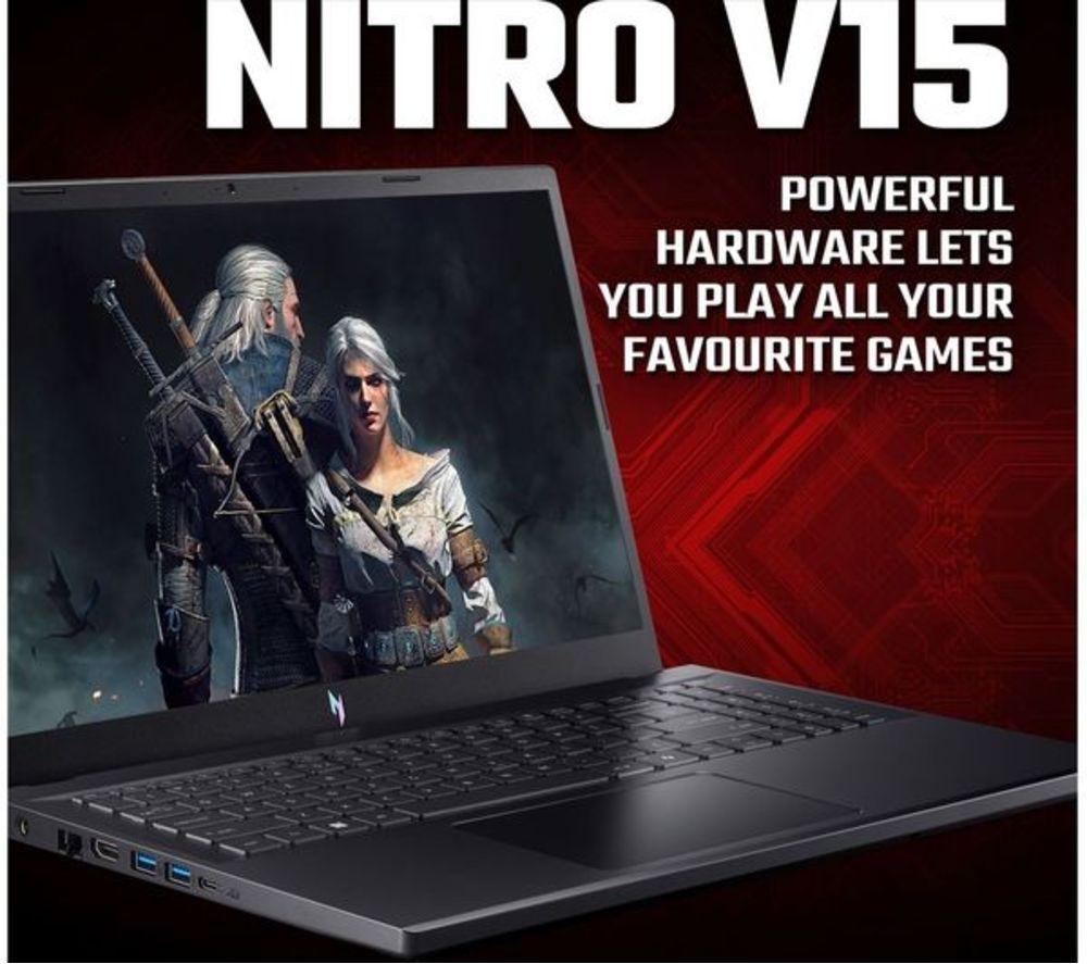 ACER Nitro V15 15.6" Refurbished Gaming Laptop - AMD Ryzen 7, RTX 4060, 512 GB SSD (Very Good Condition) image number 3 of 10