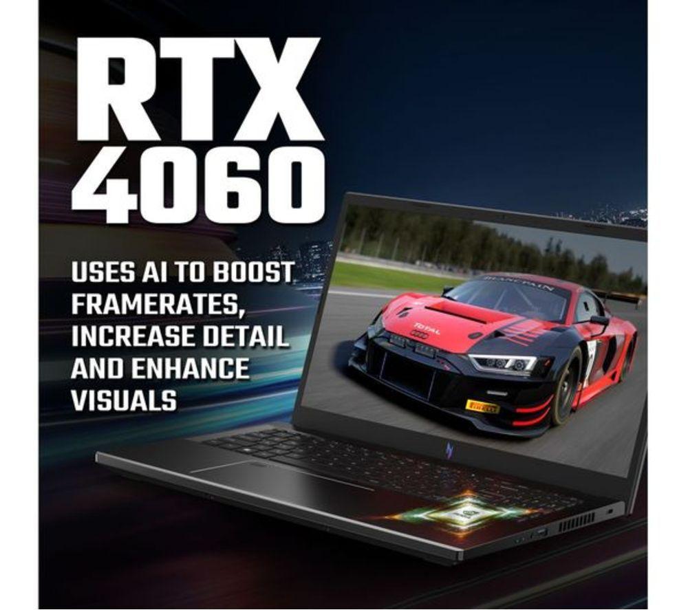 ACER Nitro V15 15.6" Refurbished Gaming Laptop - AMD Ryzen 7, RTX 4060, 512 GB SSD (Very Good Condition) image number 4 of 10