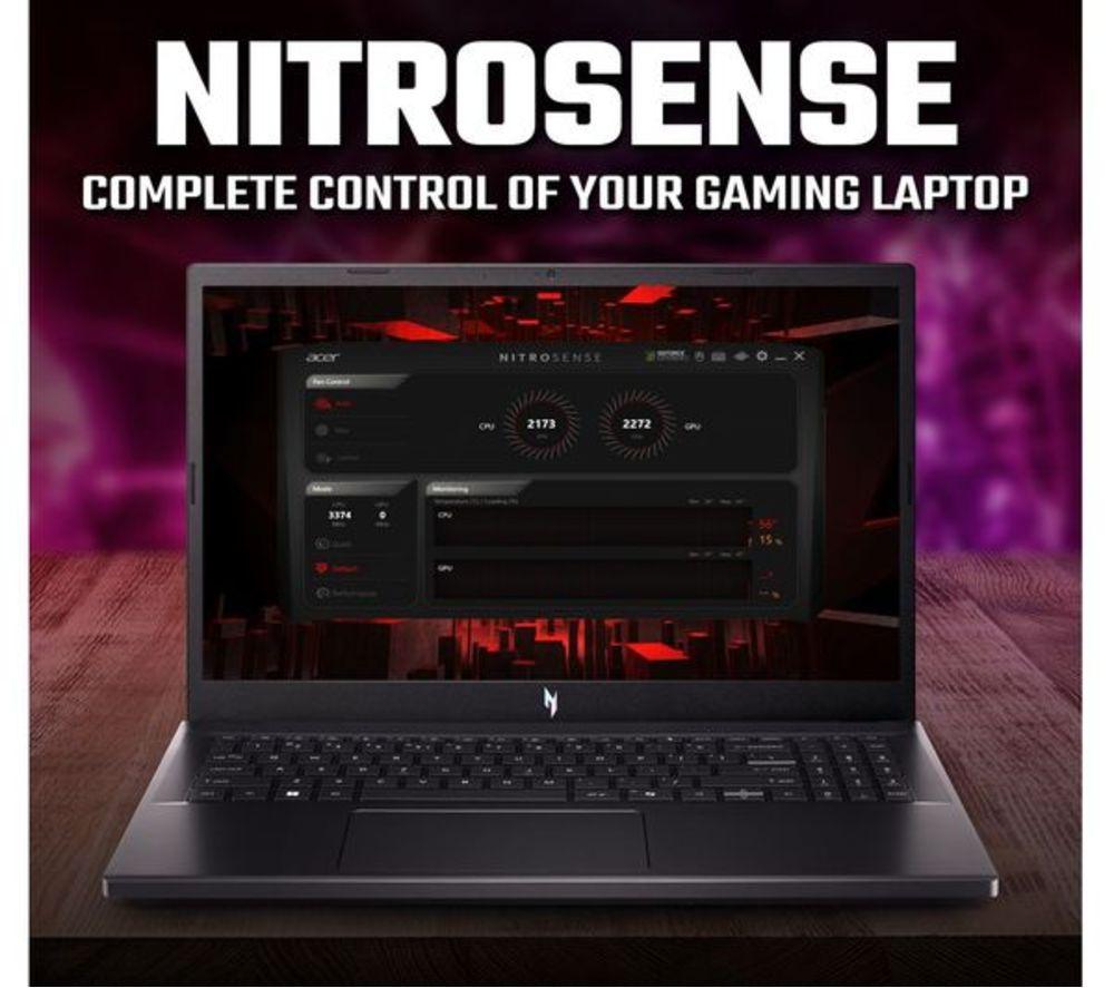 ACER Nitro V15 15.6" Refurbished Gaming Laptop - AMD Ryzen 7, RTX 4060, 512 GB SSD (Very Good Condition) image number 7 of 10
