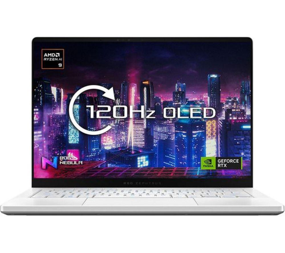 ASUS ROG Zephyrus G14 14" Refurbished Gaming Laptop - AMD Ryzen™ 9, RTX 4060, 1 TB SSD (Excellent Condition), White