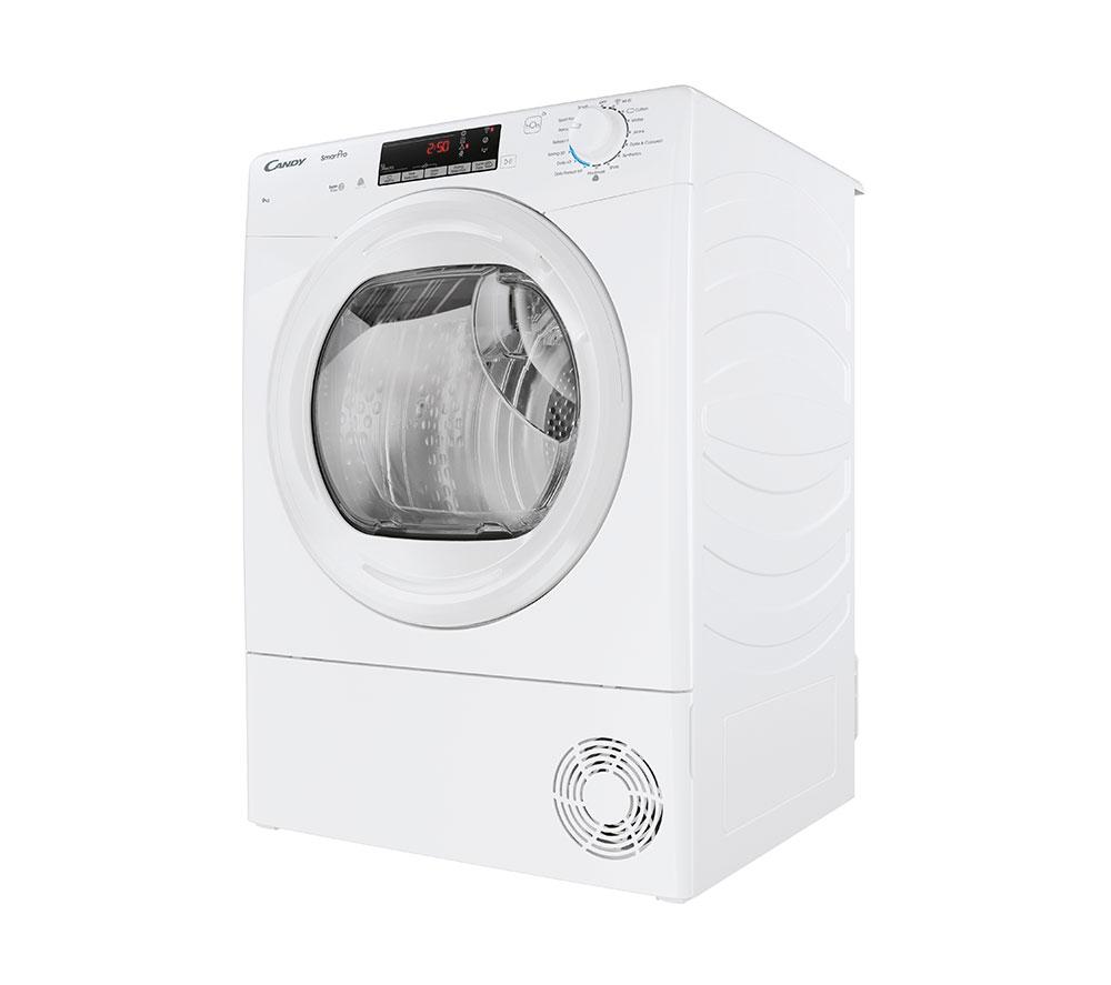 CANDY Smart Pro CROE C9TE-80 WiFi-enabled 9 kg Condenser Tumble Dryer - White image number 2 of 6