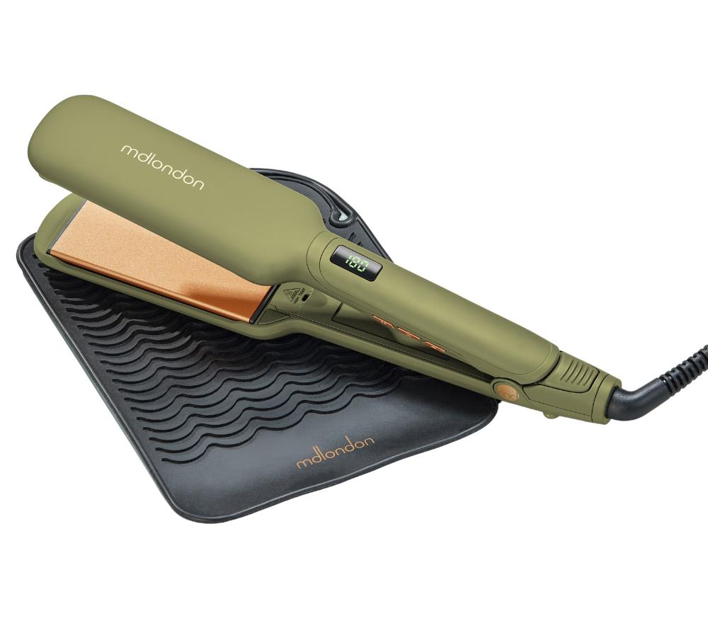 Mdlondon Phat Hair Straightener - Olive Green, Green