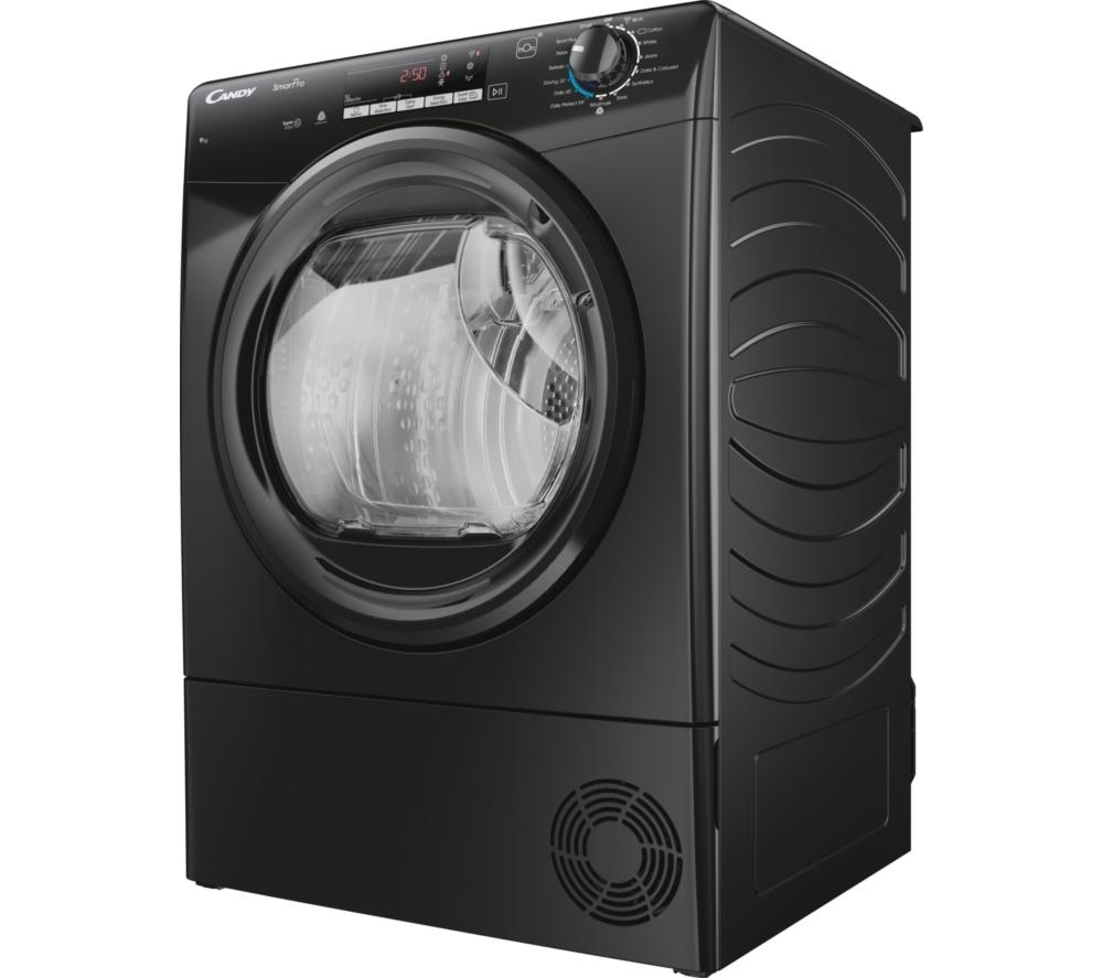 CANDY Smart Pro CROE C9TBEB WiFi-enabled 9 kg Condenser Tumble Dryer - Black image number 2 of 5