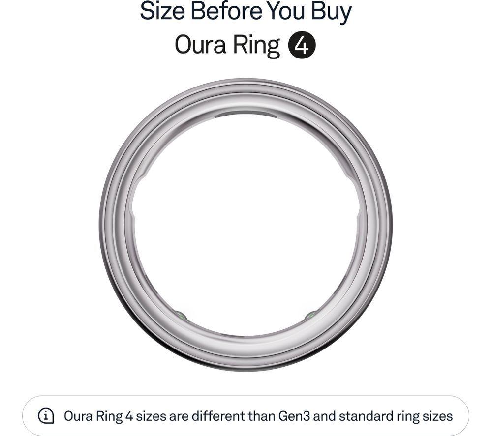 Buy OURA Ring 4 - Silver, Size 9 | Currys