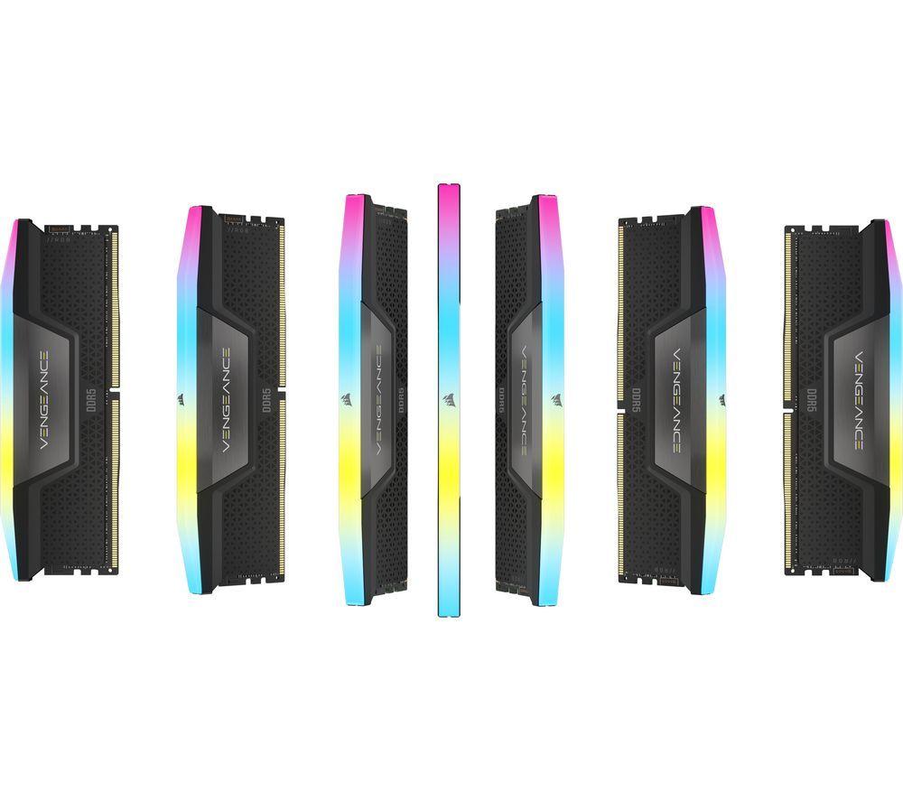 CORSAIR Vengeance RGB DDR5 6000 MHz PC RAM - 16 GB x 2 - Black image number 4 of 4