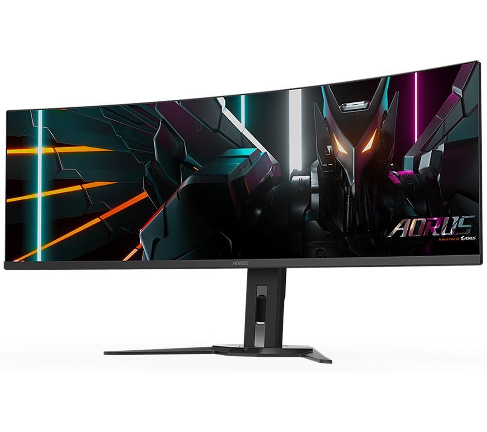 GIGABYTE AORUS CO49DQ 5K Ultra HD 49" Curved QD-OLED Gaming Monitor - Black image number 7 of 9