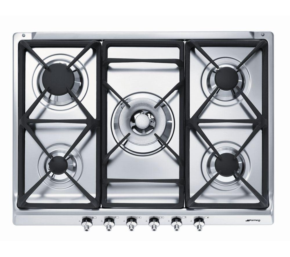 SMEG SE70SGH-5 70 cm Gas Hob - Stainless Steel image number 2 of 2